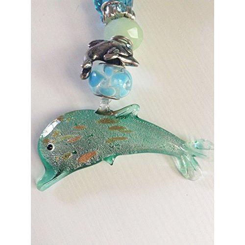 Car, Truck, Window, Rear View Mirror Hanger, sun catcher - Dolphin