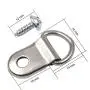 Comdox D Ring Picture Hangers 100-Pack Pro Quality Heavy Duty Picture Hooks with Screws, Picture Frame Hardware
