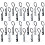 Cabilock Clothes pin 24PCS Plastic Windproof Clothes Pegs Laundry Hook Hanger Clothes Hanging Clips Household Clothes pin Hook Socks Folder (Grey)