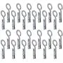 Cabilock Clothes pin 24PCS Plastic Windproof Clothes Pegs Laundry Hook Hanger Clothes Hanging Clips Household Clothes pin Hook Socks Folder (Grey)