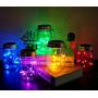 Upgraded Solar Mason Jar Starry String Light Lids 10 Pack 20 LED Fairy Firefly Light Inserts with 10 Hangers Waterproof and Rust Resist for Patio Lawn Garden Wedding Lantern Decor (5 Colors)