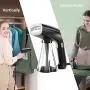 Steamer for Clothes, Coralov Portable Handheld Travel Garment Steamer, Foldable Mini Fabric Wrinkles Remover, 3 Steaming Modes, 25s Fast Heating up
