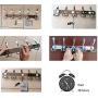 Syrace Wall Mount Coat Hook Chrome Finish Coat Robe Hat Clothes Hanger Towel Rack, Can Also Use As Nail-Free Utensil Coat Hooks 2 Pack