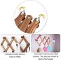 BUZIFU Coat Rack Shelf Expandable Accordion Wooden Clothes Hat Hanger Wall Mounted Coat Rack with 10 Peg Hooks Folding Wooden Hook Rack for Hallway Bathroom Living Room Kitchen, Rustic Walnut Color
