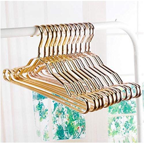 Aluminum Alloy Cloth Hanger10Pcs Random Color Anti-Skid Hanger for Clothes Adult Skirt Dress Storage Rack Space Saver Clothes Hanger