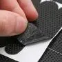 Pomeat 100 Pcs Black Non Slip Rubber Hanger Grips Adhesive Clothes Hanger Strips Hanger Grippers