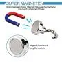 Super Strong Magnetic Hooks,All-Purpose [180 Rotation] Strong Decor Magnetic Hook Hanger for Refrigerator, Workshop, Office, Garage, Kitchen, Bathroom Paste (6 pcs), Heavy duty from 1.5kgs to 178kgs