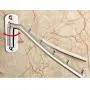 AIYoo 2 Pack Folding Wall Mounted Clothes Hanger Rack, Clothes Hook Stainless Steel Garment Hooks with Swing Arm Holder Closet Storage Organizer for Laundry Room Bedrooms Bathrooms AIYoo 2 Pack Folding Wall Mounted Clothes Hanger Rack, Clothes Hook Stainless Steel Garment Hooks with Swing Arm Holder Closet Storage Organizer for Laundry Room Bedrooms Bathrooms