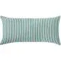 Ravenna Home Casual Striped Throw Pillow, 24 x 12 Inch, Teal