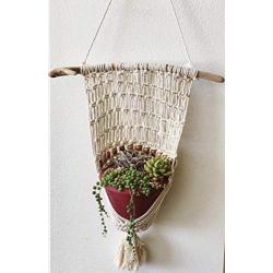 Macrame Beaded Plant Hanger
