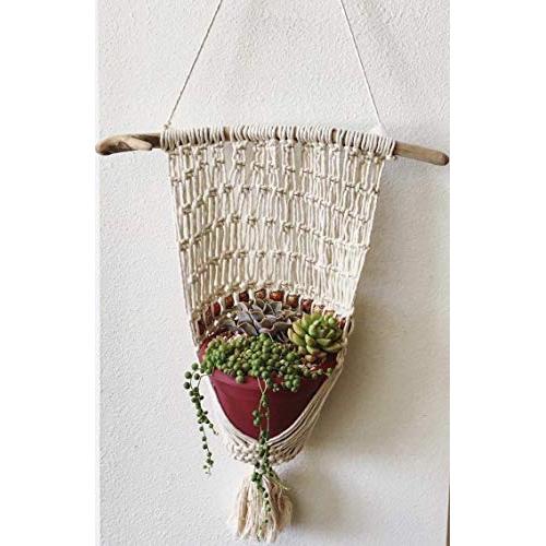 Macrame Beaded Plant Hanger