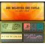 Race Medal Holder/Athletic Medal Hanger - SHE BELIEVED SHE COULD SO SHE DID. Wood Wall Mounted Medal Organizer. CUSTOMIZATION Available