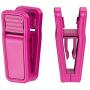 MEQI Plastic Finger Clips for Slim-line Clothes Hangers Set of 100 Hot Pink Hanger Clips