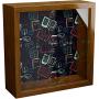 NA Book Lovers Gifts | 6x6x2 Memorabilia Shadow Boxes | Wooden Keepsake with Glass Front | Framed Wall Decor for Readers | Reading Gift for Bookworm | Decorative Wood Storage Box