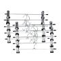 MingXiao New 10PC Stainless Steel Clip Clothes Stand Hanger Pants Skirt Kid Clothes Grip
