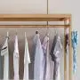 Floor Simple and Modern Bamboo Creative Hanger Simple Living Room Clothes Rack (Color : Primary Color, Size : 70cm) Floor Simple and Modern Bamboo Creative Hanger Simple Living Room Clothes Rack (Color : Primary Color, Size : 70cm)