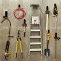 ORASANT 10-Pack Steel Garage Storage Utility Double Hooks, Heavy Duty for Organizing Power Tools, Ladders, Bulk items, Bikes, Ropes etc.