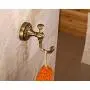 ROZIN Antique Brass Bath Towel Hook Wall Mounted Robe Clothes Hanger ROZIN Antique Brass Bath Towel Hook Wall Mounted Robe Clothes Hanger