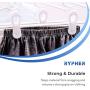RYPHER New Plastic Hanger Clips, 20 Pack Hanger Clips for Plastic Hangers [Laundry Clips] Clothes Clips for Use with Plastic Clothes Hangers. Made in The USA with 100% Fully Recyclable Plastics.