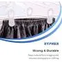 RYPHER New Plastic Hanger Clips, 20 Pack Hanger Clips for Plastic Hangers [Laundry Clips] Clothes Clips for Use with Plastic Clothes Hangers. Made in The USA with 100% Fully Recyclable Plastics.