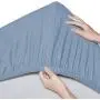 Pinzon 300 Thread Count Organic Cotton Bed Sheet Set - California King, Flint Blue