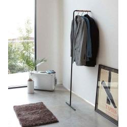 YAMAZAKI home 7551 Tower Leaning Slim Coat Hanger,Black