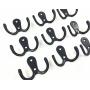20 Pieces Double Prong Robe Hook Rustic Hooks Retro Cloth Hanger Coat Hanger Wall Mounted Hook with 44 Pieces Screws (Black color) 20 Pieces Double Prong Robe Hook Rustic Hooks Retro Cloth Hanger Coat Hanger Wall Mounted Hook with 44 Pieces Screws (Black color)