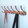 WEBI Wall Mounted Coat Rack with 6 Hooks for Hanging Coats,23-5/8 Coat Hanger Wall Mount Hook Rack Wall Hanger for Jacket,Hats,Clothes,Antique Copper,2 Packs