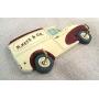 Hand painted Morris Minor Key Hook/holder/hanger/rack,vintage,car,van,car keys,cream,maroon,gift for him,garage,shed,man cave.