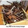 Movable Hanger Stacker,Hanger Storage Stand with 4 Casters,Clothes Hangers Holder Can Hold 150 Hangers,Iron Finished
