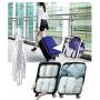 Clothes Folding Travel Hangers, Sundell 8 in 1 Foldable Home Camping Hangers Non-Slip Multi-Function Folding Magical Suit Space Saving Clothes Hangers 360 Degree Swivel Hook Durable Hangers (White)