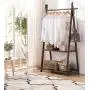 QPSGB Simple Fashion Solid Wood Coat Rack, Floor Hanger Bedroom Creative Clothes Rack, Home Hanger Simple Living Room Wooden Coat Rack (Color : Wood, Size : Double Layer)