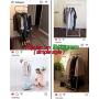 JEFEE Garment Rack Hang Clothes Rack Simple Garment Rack for Garment Storage Display, Heavy Duty Metal Clothes Rack, Hang Clothes Rack Covers a Small Area, Simple and Fashionable, White