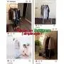 JEFEE Garment Rack Hang Clothes Rack Simple Garment Rack for Garment Storage Display, Heavy Duty Metal Clothes Rack, Hang Clothes Rack Covers a Small Area, Simple and Fashionable, White