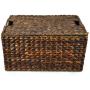The Lucky Clover Trading Maize Storage Removable Lid Basket, Brown