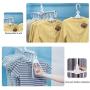 Volwco Magic Hangers, Closet Space Saving Collapsible Clothes Hanger, Multifunctional Portable Foldable Organizer Drying Rack with 360 Degree Swivel Hook for Adult Kids Shirt/Sweater/Socks/Trousers