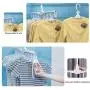 Volwco Magic Hangers, Closet Space Saving Collapsible Clothes Hanger, Multifunctional Portable Foldable Organizer Drying Rack with 360 Degree Swivel Hook for Adult Kids Shirt/Sweater/Socks/Trousers