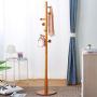 Moolo Coat Rack,Modern Minimalist Home Floor-Standing Solid Wood Hanger Bedroom Creative Multifunction Clothes Storage Rack
