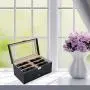 AUTOARK Leather 12 Piece Eyeglasses Storage and Sunglass Glasses Display Drawer Lockable Case Organizer,Black,AW-023 AUTOARK Leather 12 Piece Eyeglasses Storage and Sunglass Glasses Display Drawer Lockable Case Organizer,Black,AW-023
