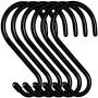 Dreecy Large Vinyl Coated S Hooks 6 inch Non Slip Heavy Duty S Hook for Hanging, Steel Metal Black Rubber Coated Closet S Hooks for Hanging Jeans Plants Jewelry Pot Pan Cups Towels Hats (6 Pack) Dreecy Large Vinyl Coated S Hooks 6 inch Non Slip Heavy Duty S Hook for Hanging, Steel Metal Black Rubber Coated Closet S Hooks for Hanging Jeans Plants Jewelry Pot Pan Cups Towels Hats (6 Pack)