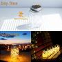 Solar Mason Jar Lights, 5 Pack 20 Led Warm White String Jar Lids Lights (4 Hangers Included/ No Jar), Apply to Regular Mouth Mason Jar or Ball Jar for Festive Party Patio Lamp Decor (Warm White)