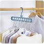 10pcs Random Color Indoor tie Hanger Plastic Clothes Hanger for Belt Household Balcony Storage Scarf Holder Head Scarf Hanger for Trousers