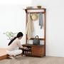 European Style Coat Racks Landing Bedroom Creative Clothes Hanger Living Room Storage Multifunction Change The Shoe Stool Can Be Stored   Stool Coat Rack 8237170cm Pine ( Color : White )