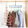 10pcs Random Color 9-Hole Super Saving Space Rotating Multifunction Magic Hanger Plastic Towel Display Hanger Closet Racks Hangers for Clothes 10pcs Random Color 9-Hole Super Saving Space Rotating Multifunction Magic Hanger Plastic Towel Display Hanger Closet Racks Hangers for Clothes