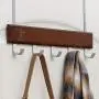 Over The Door Storage Rack, Heavy-Duty Organizer Hooks Hanger for Clothes, Coats, Hats, Towel, Bag, Robe (Brown) Over The Door Storage Rack, Heavy-Duty Organizer Hooks Hanger for Clothes, Coats, Hats, Towel, Bag, Robe (Brown)