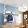 Wall Mounted Retractable Clothes Airer - Ceiling Mounted Laundry Drying Rack-Space Save-Laundry Rack Drying Hanger Clotheshorse Wall Mounted Retractable Clothes Airer - Ceiling Mounted Laundry Drying Rack-Space Save-Laundry Rack Drying Hanger Clotheshorse