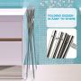 HOUSE DAY Drying Rack Towel Rack Stainless Steel Foldable Towel Clothes Drying Rack Folding Drying Rack Laundry Drying Rack