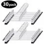 GOODUSCN Pant Hangers,14 inches Skirt Hanger Pants Hanger with Clips Metal Pant Hangers Space Saving for Pants Skirts Clothes (30Pack) (Renewed) GOODUSCN Pant Hangers,14 inches Skirt Hanger Pants Hanger with Clips Metal Pant Hangers Space Saving for Pants Skirts Clothes (30Pack) (Renewed)