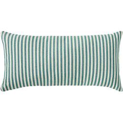 Ravenna Home Casual Striped Throw Pillow, 24 x 12 Inch, Teal