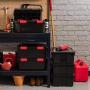 IRIS 30 Quart WEATHERTIGHT Storage Box, 6 Pack, Black